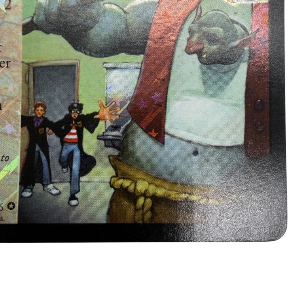 Harry Potter TCG Troll in the Bathroom 19/116 Holo Foil Adventure Card 2001 Rare